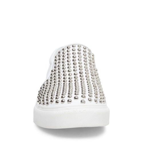 STEVEMADDEN ATHLETIC TORIN WHITE WITH STUDS FRONT