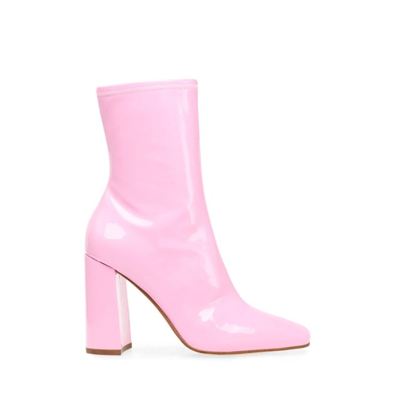 STEVEMADDEN BOOTIES LYNDEN PINK SIDE