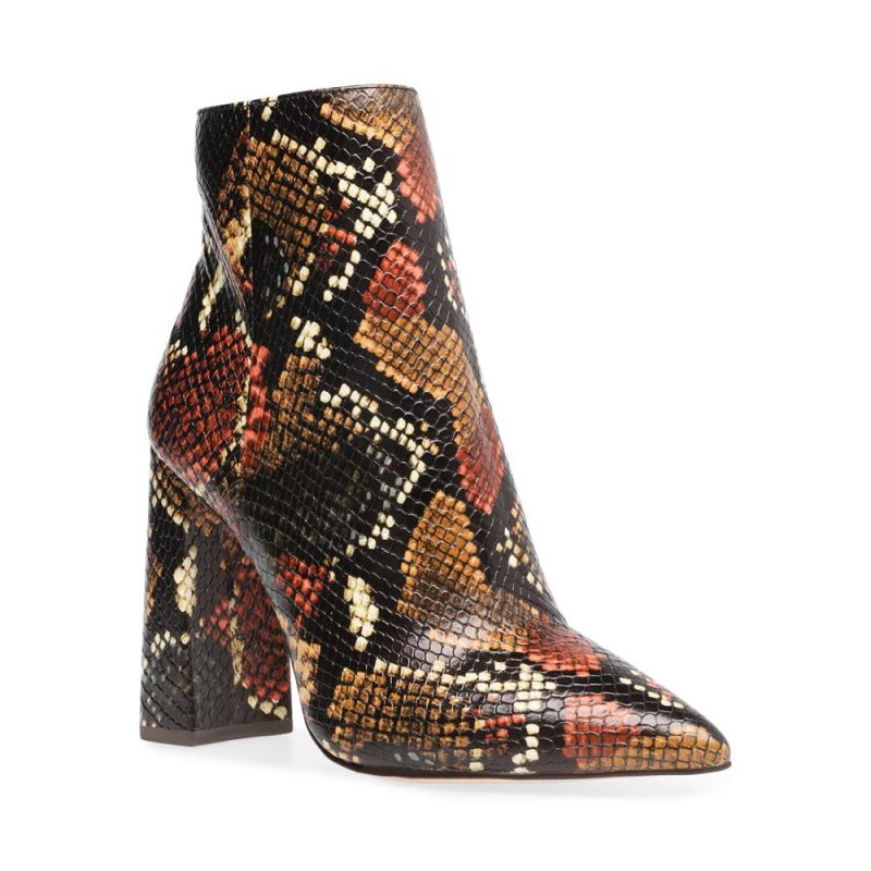 STEVEMADDEN BOOTIES TARRA RUST SNAKE