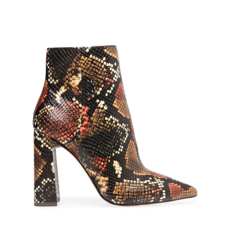 STEVEMADDEN BOOTIES TARRA RUST SNAKE SIDE