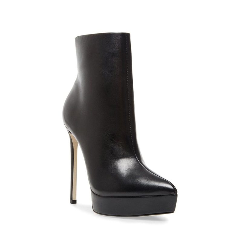 STEVEMADDEN BOOTIES VELINA BLACK LEATHER