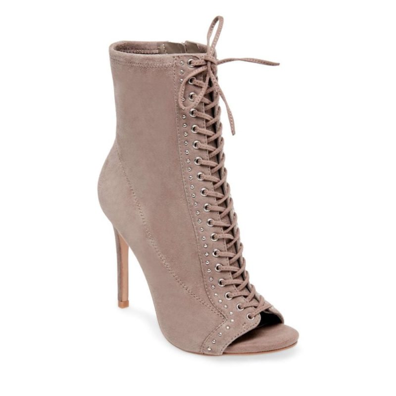 STEVEMADDEN BOOTIES WYLDER LIGHT GREY SUEDE