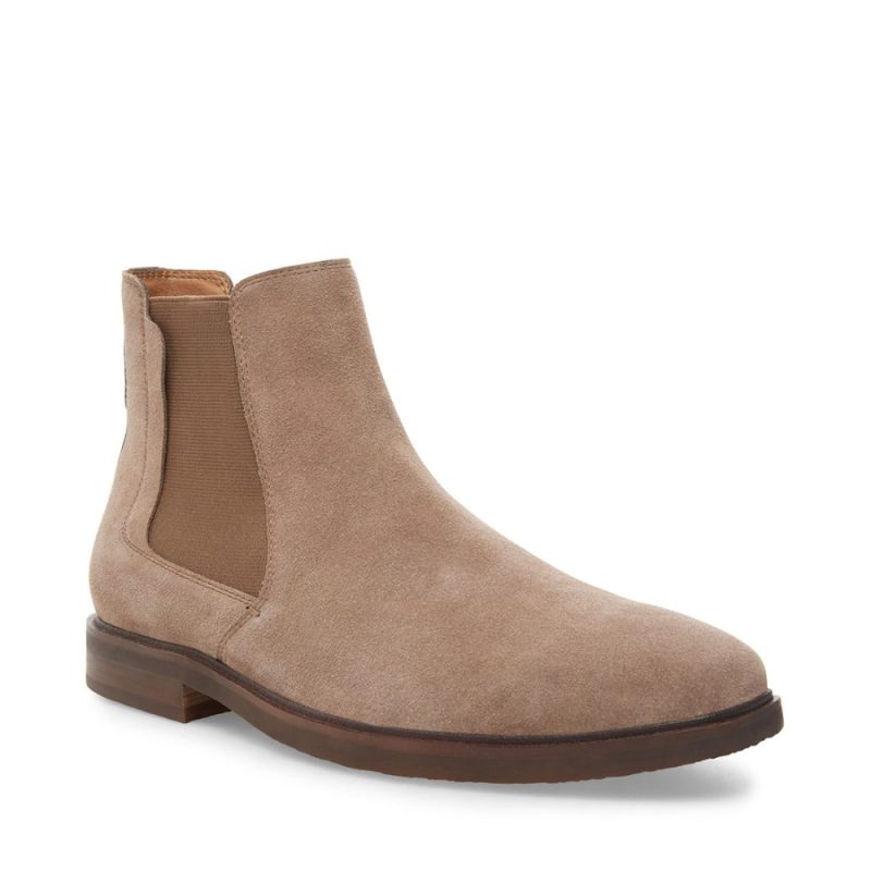 STEVEMADDEN BOOTS INSIDER TAUPE SUEDE