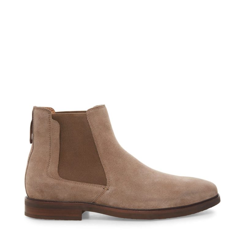 STEVEMADDEN BOOTS INSIDER TAUPE SUEDE SIDE