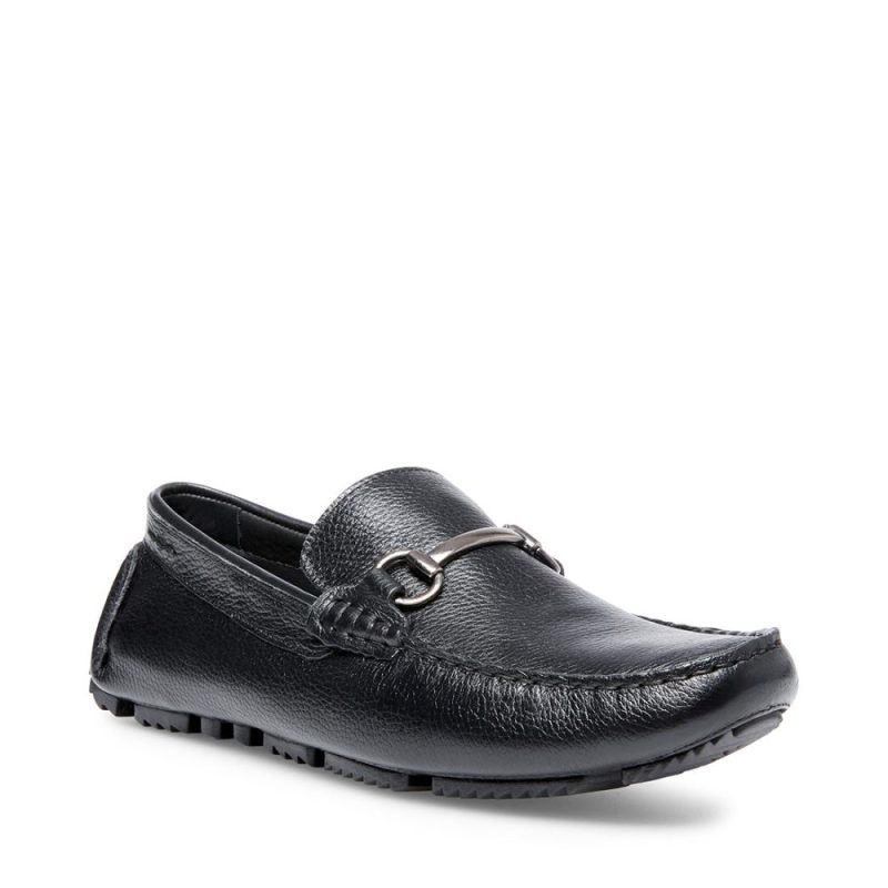 STEVEMADDEN CASUAL BRIMLEY BLACK LEATHER