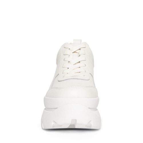 STEVEMADDEN INTL HANSEL WHITE LEATHER FRONT