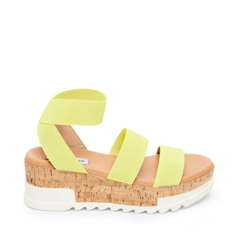 STEVEMADDEN SANDALS BANDI YELLOW SIDE 1