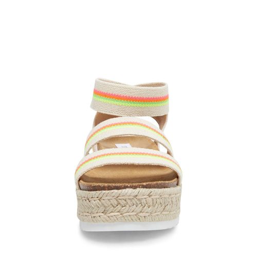 STEVEMADDEN SANDALS KIMMIE BRIGHT MULTI FRONT 1