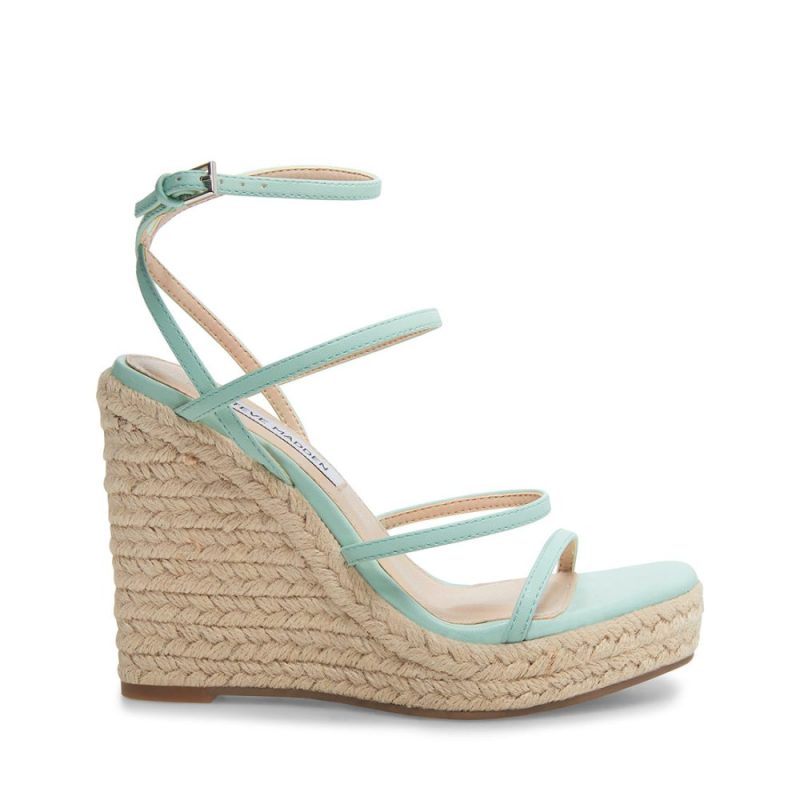 STEVEMADDEN SANDALS NYLA MINT GREEN SIDE