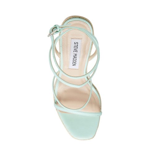 STEVEMADDEN SANDALS NYLA MINT GREEN TOP