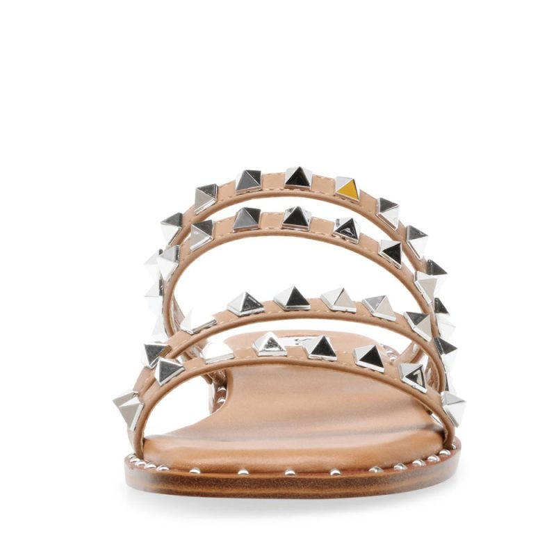 STEVEMADDEN SANDALS SKYLER TAN FRONT