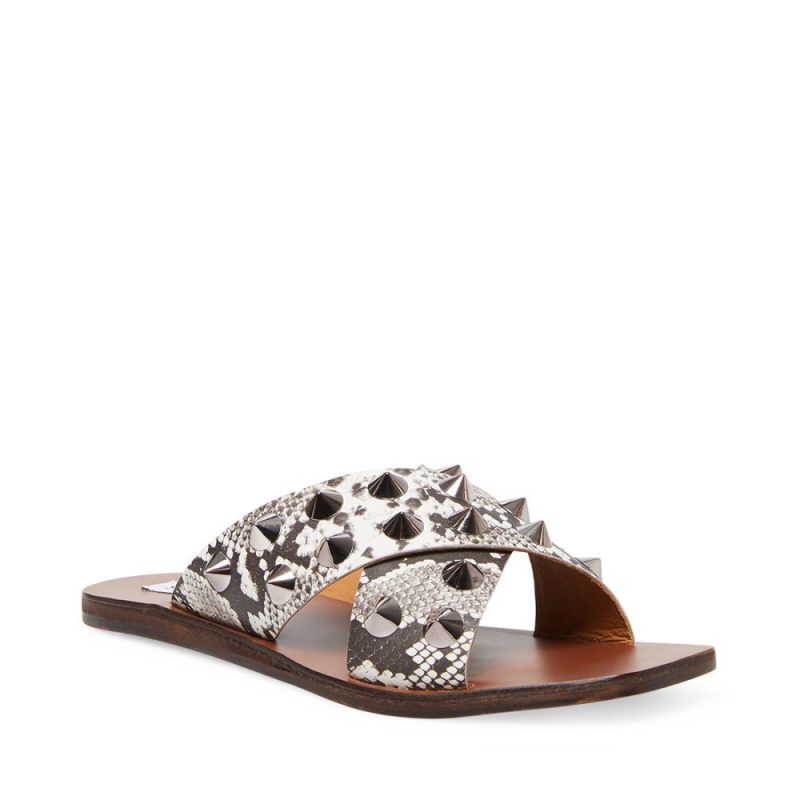 STEVEMADDEN SANDALS SPIKED MULTI SNAKE