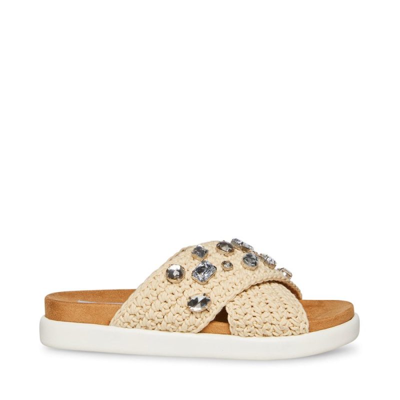 STEVEMADDEN SHOES AMANDY NATURAL MULTI SIDE