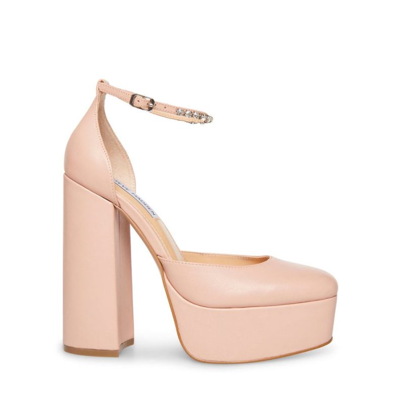 STEVEMADDEN SHOES BANGLE BLUSH LEATHER SIDE