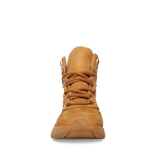 STEVEMADDEN SHOES BRIM WHEAT NUBUCK FRONT