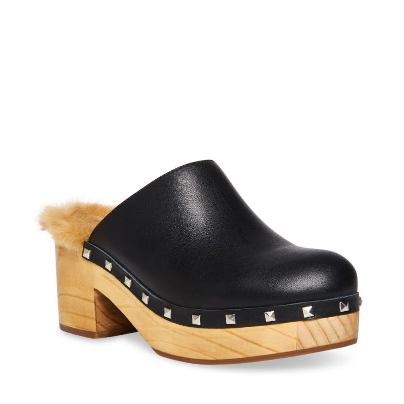 STEVEMADDEN SHOES BROOKLYN BLACK LEATHER