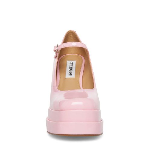 STEVEMADDEN SHOES GABRIELLE PINK PATENT FRONT