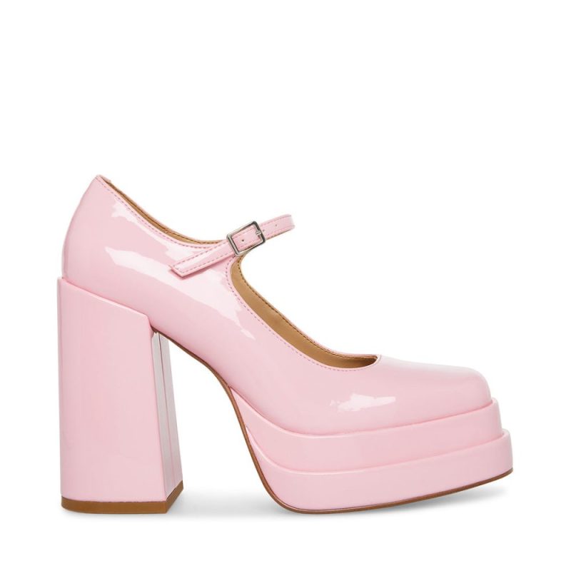 STEVEMADDEN SHOES GABRIELLE PINK PATENT SIDE