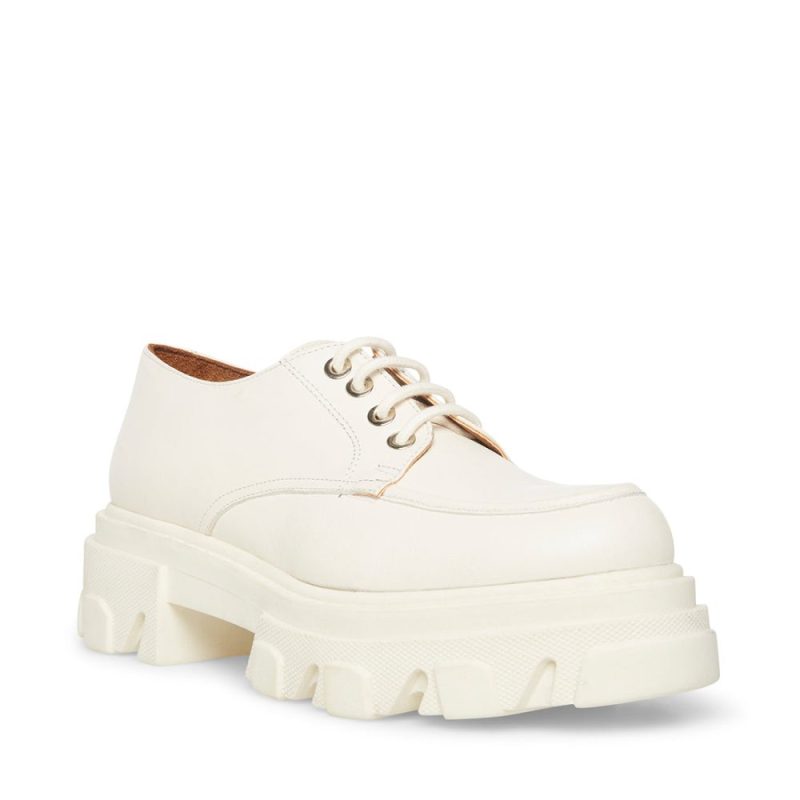 STEVEMADDEN SHOES HELGA WHITE LEATHER