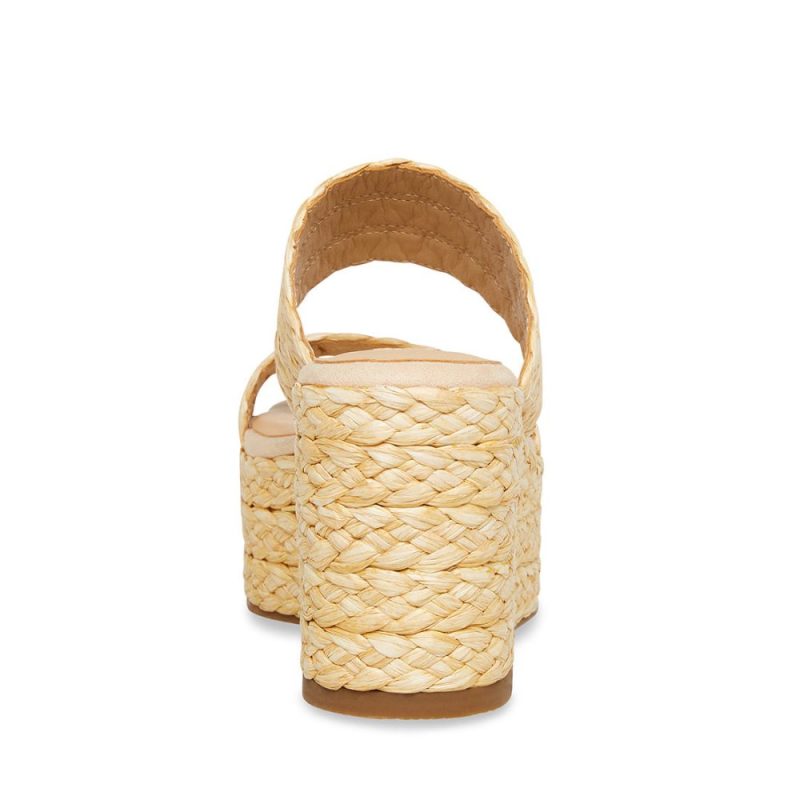 STEVEMADDEN SHOES JANE NATURAL RAFFIA BACK