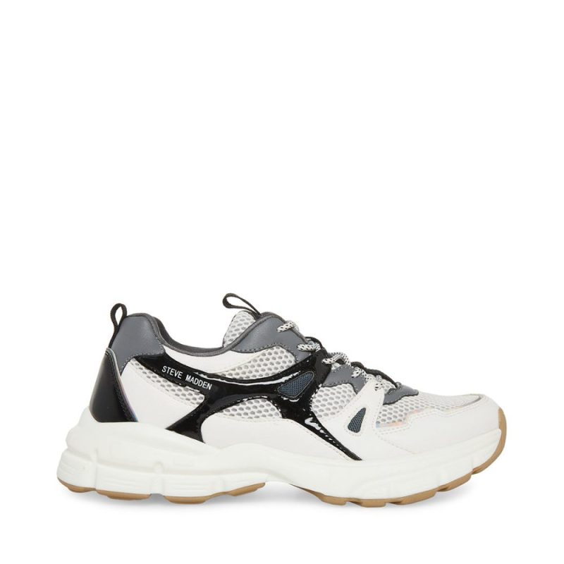 STEVEMADDEN SHOES JAXON WHITE GREY SIDE