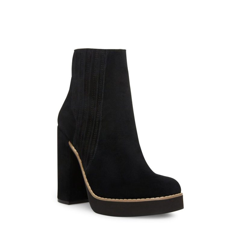 STEVEMADDEN SHOES JOLINE BLACK SUEDE