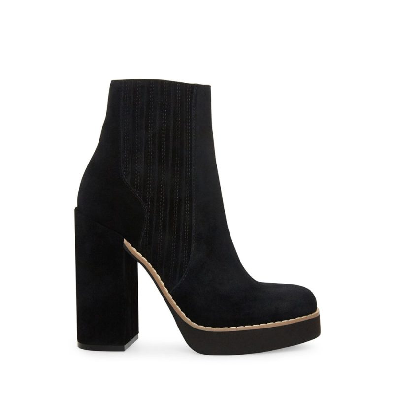 STEVEMADDEN SHOES JOLINE BLACK SUEDE SIDE