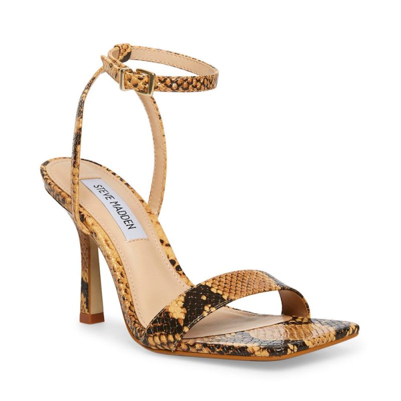 STEVEMADDEN SHOES KARRI TAN SNAKE