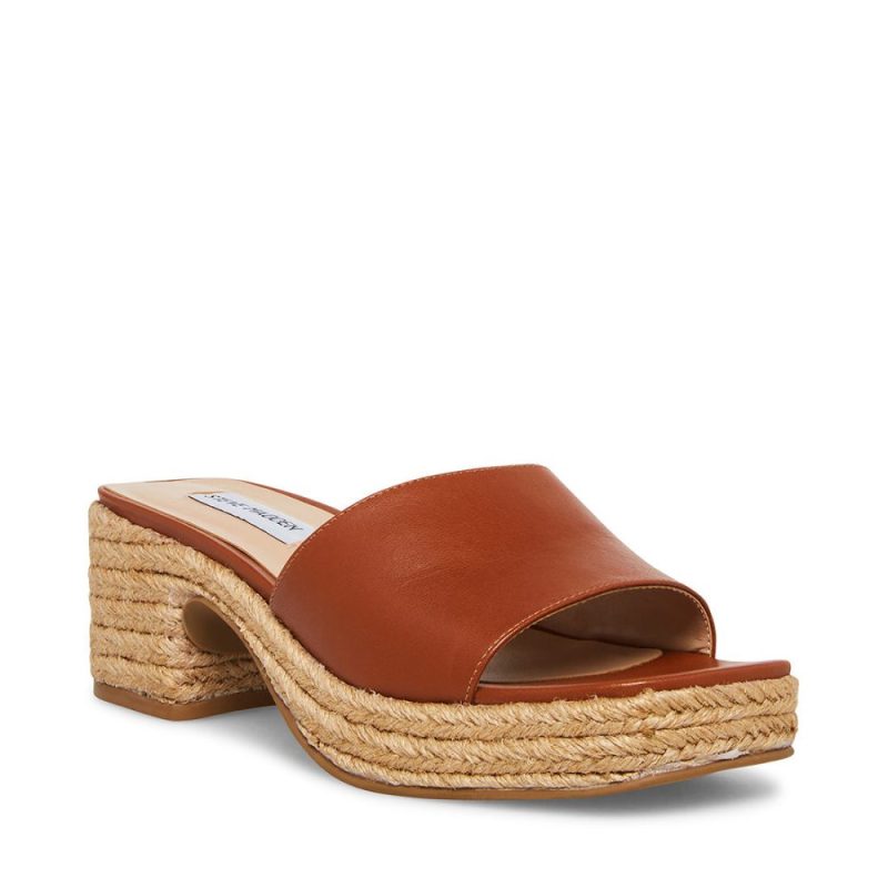 STEVEMADDEN SHOES MADISON TAN LEATHER