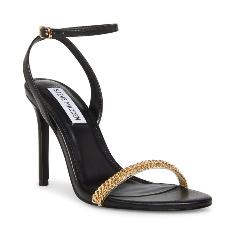 STEVEMADDEN SHOES MARIE BLACK GOLD