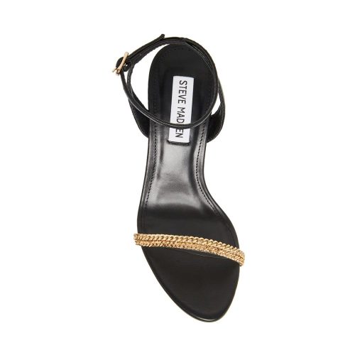 STEVEMADDEN SHOES MARIE BLACK GOLD TOP