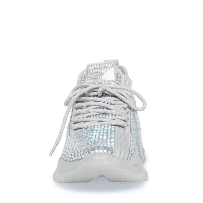 STEVEMADDEN SHOES MAXIMA R SILVER FRONT