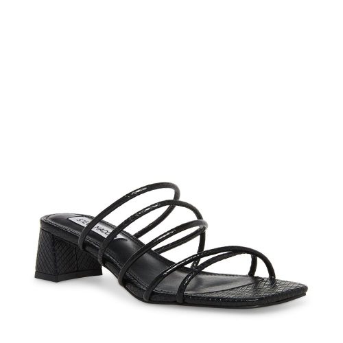 STEVEMADDEN SHOES PAIGE BLACK SNAKE