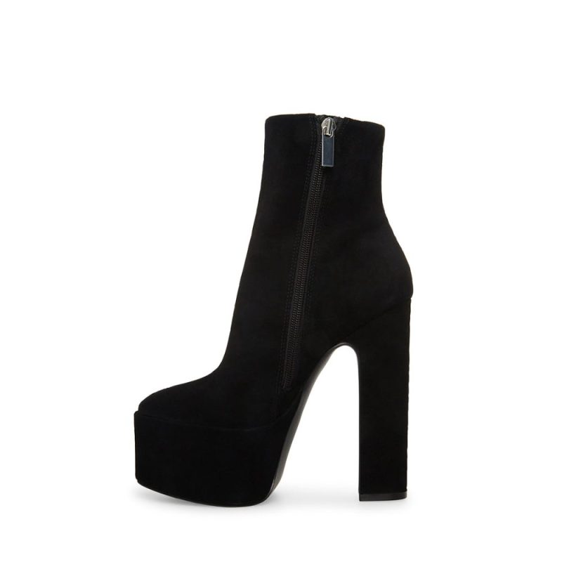 STEVEMADDEN SHOES PASSION BLACK SUEDE INSIDE