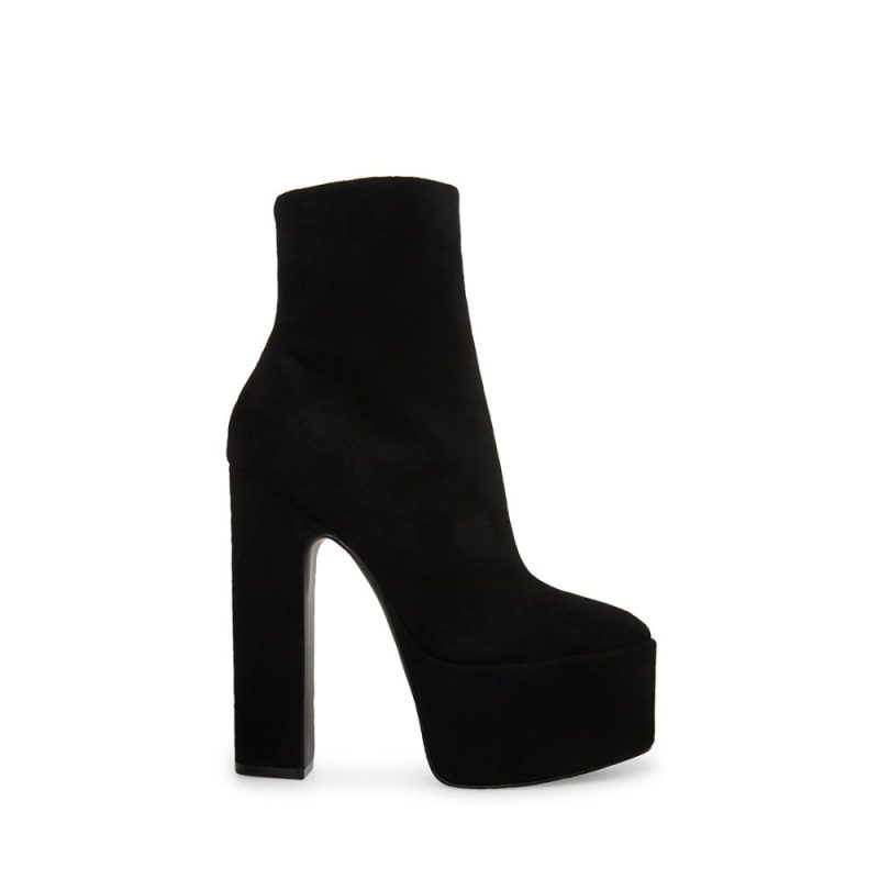 STEVEMADDEN SHOES PASSION BLACK SUEDE SIDE