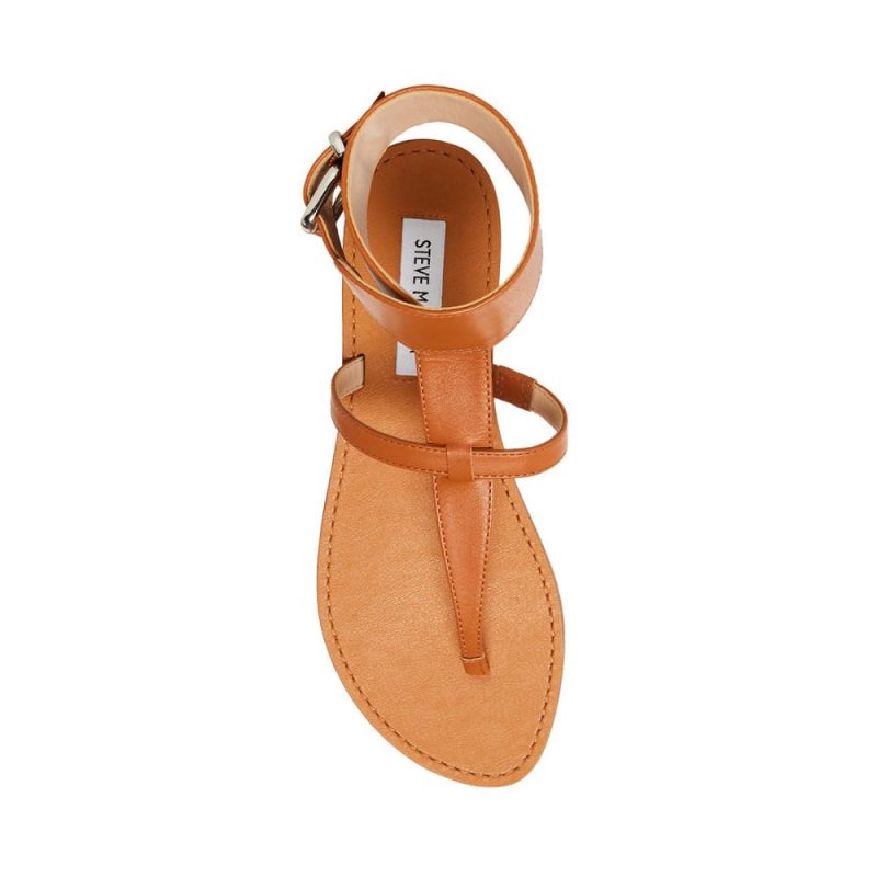 STEVEMADDEN SHOES RICO TAN LEATHER TOP