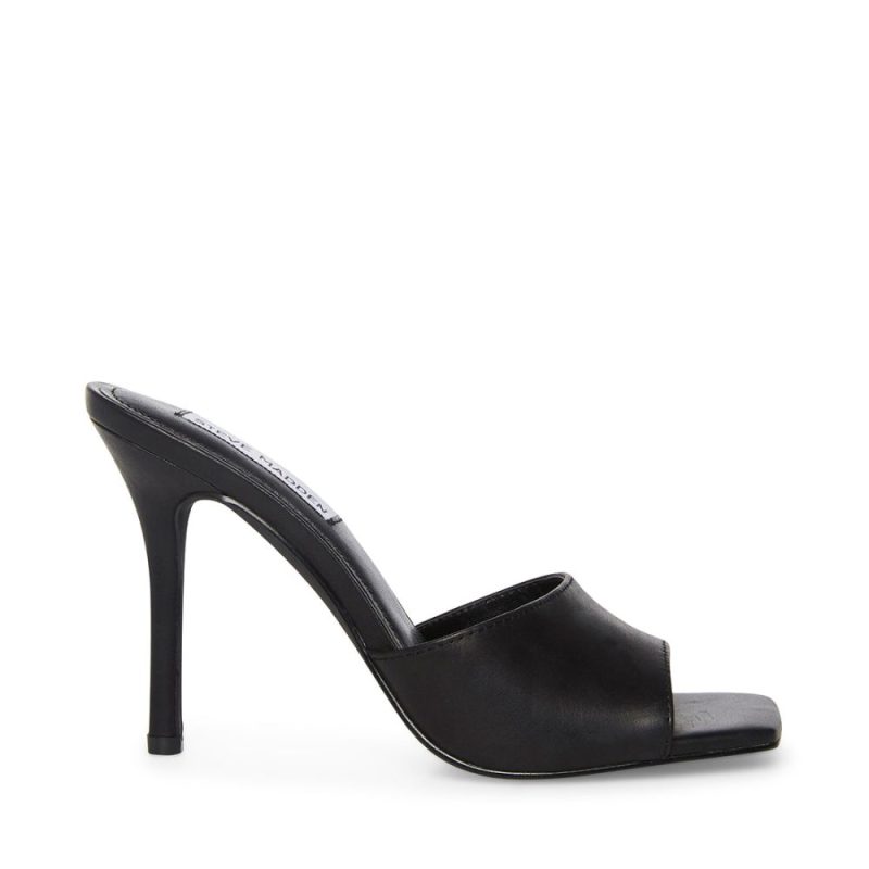 STEVEMADDEN SHOES SIGNAL BLACK LEATHER SIDE