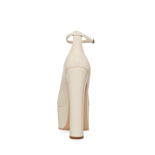 STEVEMADDEN SHOES SKYRISE BONE PATENT BACK