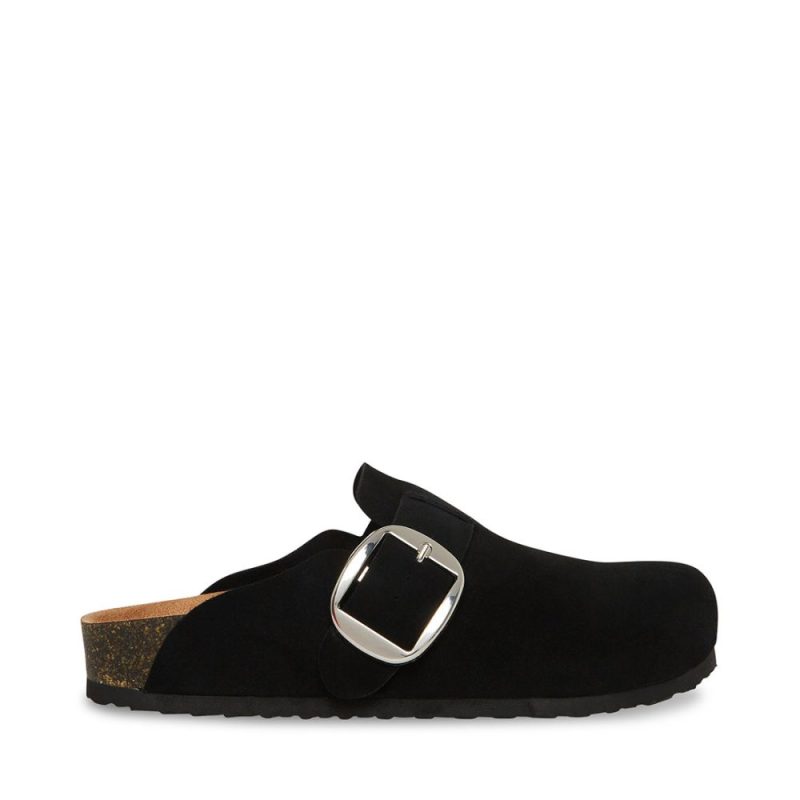 STEVEMADDEN SHOES SOCIAL BLACK SUEDE SIDE