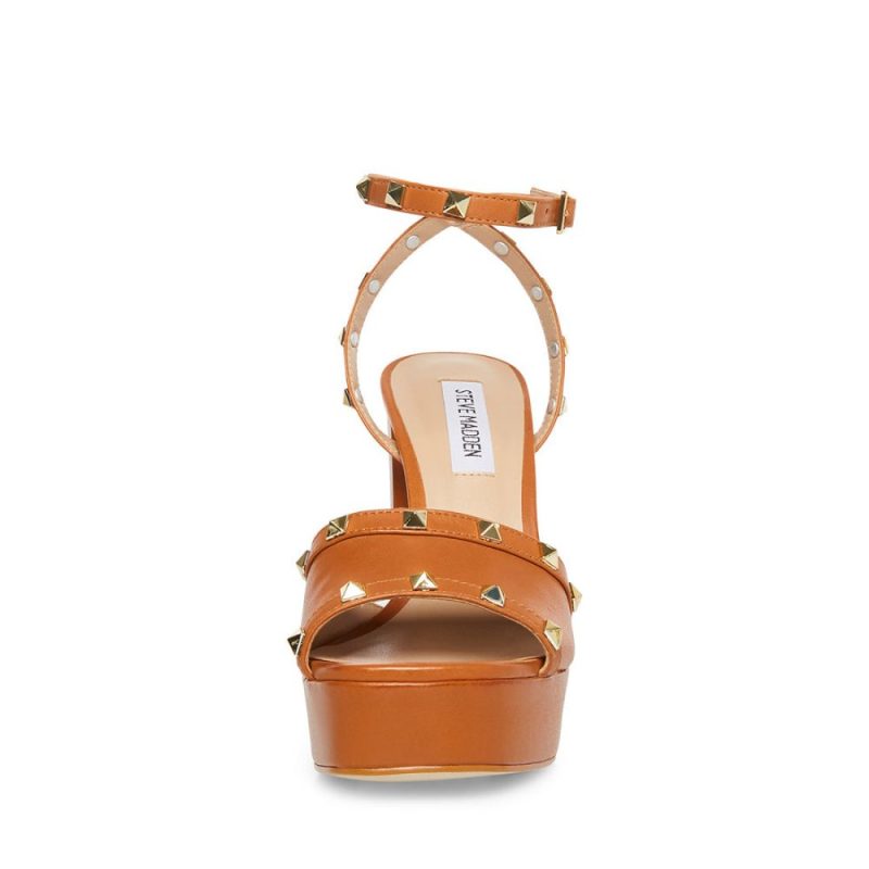 STEVEMADDEN SHOES TABARI COGNAC FRONT