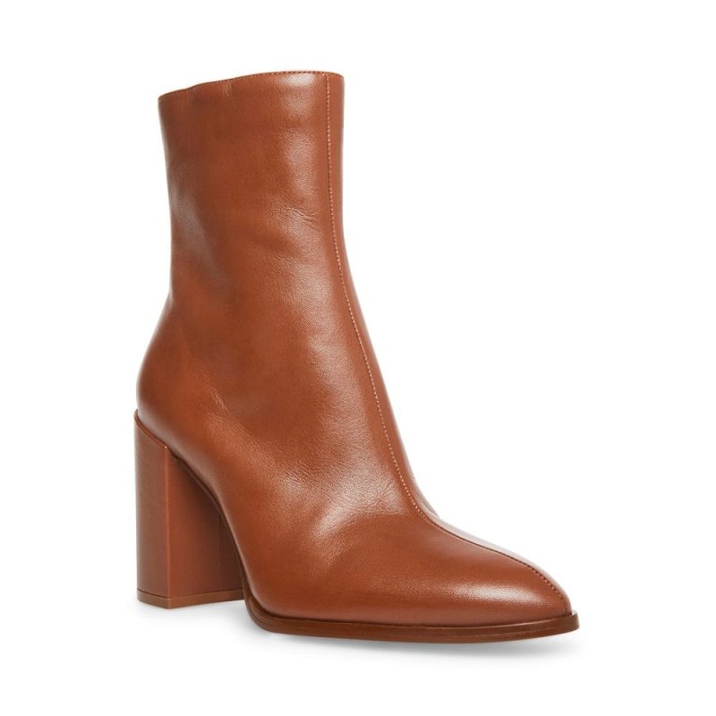 STEVEMADDEN SHOES TRUDY COGNAC LEATHER