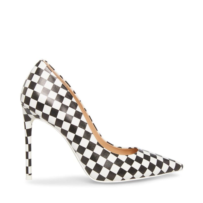 STEVEMADDEN SHOES VALA BLACK WHITE SIDE