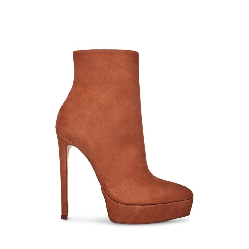 STEVEMADDEN SHOES VELINA BROWN NUBUCK SIDE