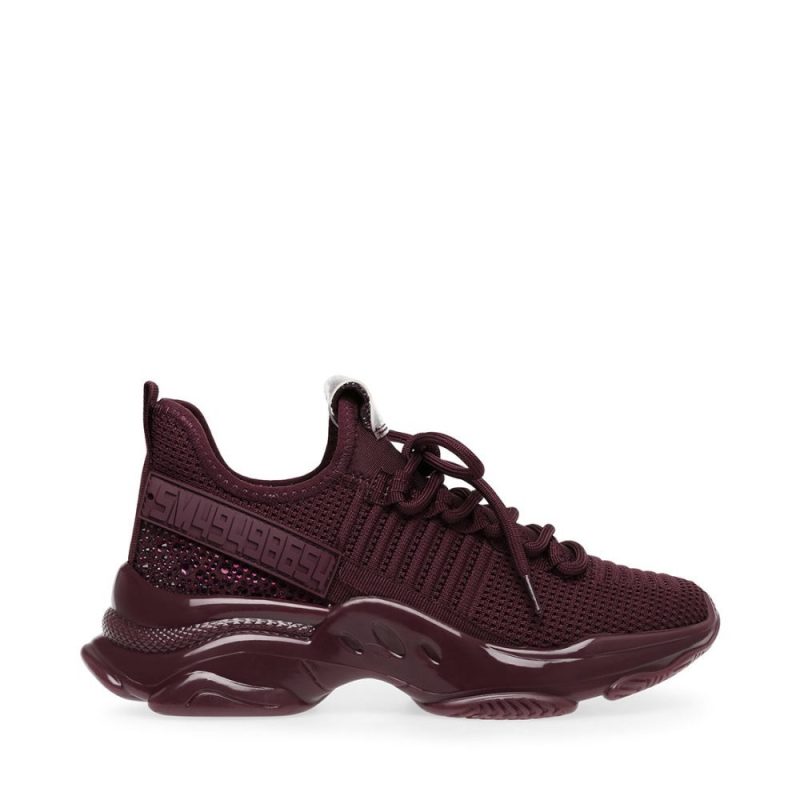 STEVEMADDEN SNEAKERS MAXIMA BURGUNDY SIDE