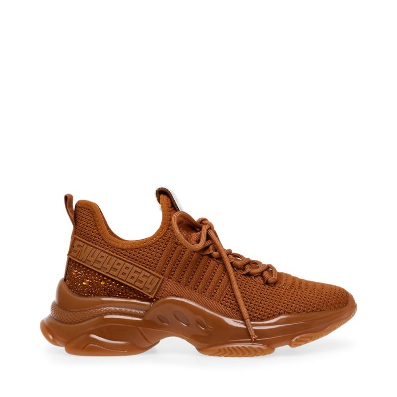 STEVEMADDEN SNEAKERS MAXIMA COGNAC SIDE