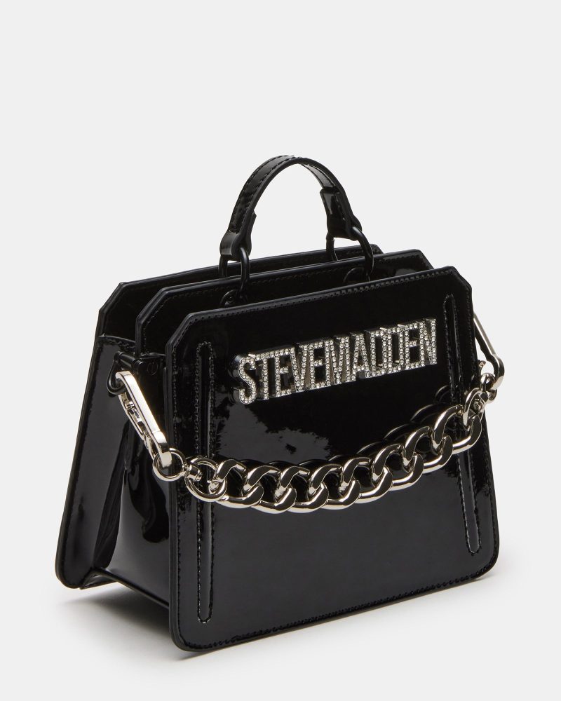 STEVEMADDEN HANDBAGS BEVLYNMR BLACK PATENT 02