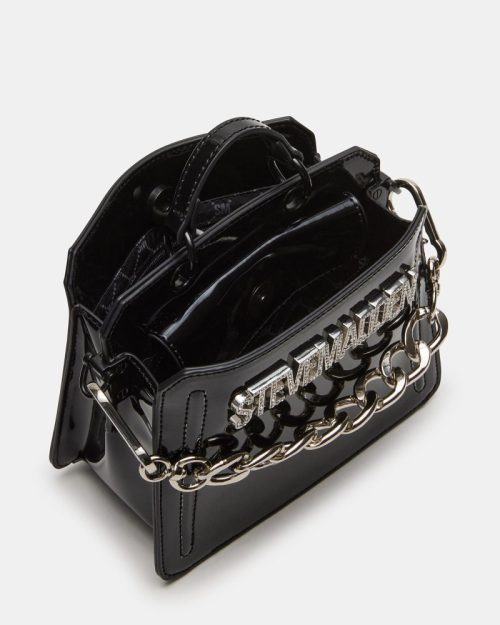 STEVEMADDEN HANDBAGS BEVLYNMR BLACK PATENT 04