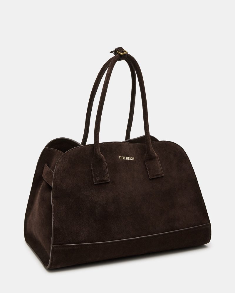 STEVEMADDEN HANDBAGS BHEIDEE BROWN SUEDE 02