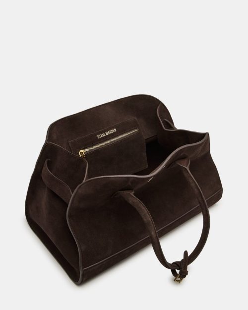 STEVEMADDEN HANDBAGS BHEIDEE BROWN SUEDE 04