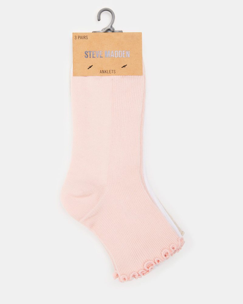 STEVEMADDEN LEGWEAR L RUCHE BLUSH MULTI